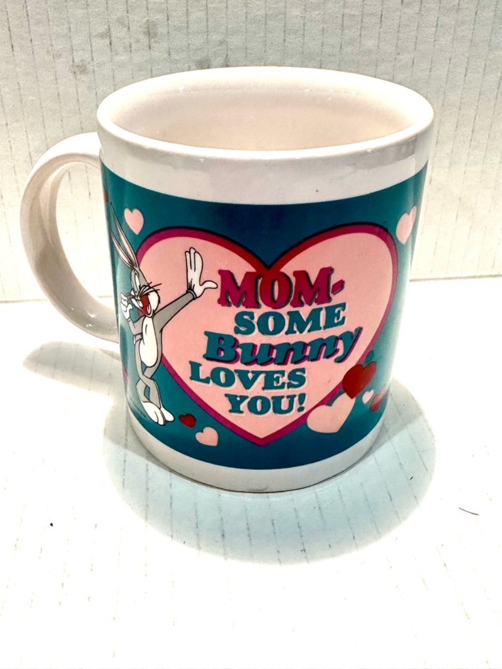 Bugs Bunny "Mom Some Bunny Loves You" Ceramic Mug -vintage Mothers Day
